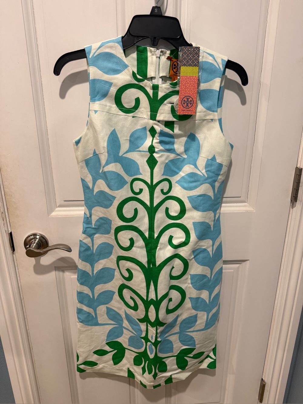 Vintage NWT Tory Burch Sleeveless Shift Carly Botanical Print Dress SZ 2